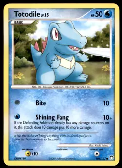 Totodile 106/123 Common Mysterious Treasures Pokemon Lightly Played - Image 1