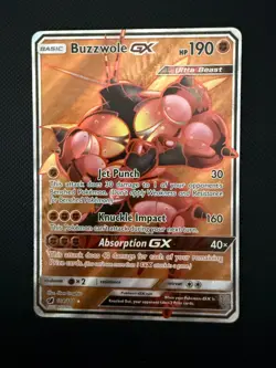 Pokemon Sun & Moon Full Art - Crimson Invasion 104/111 Buzzwole GX - Image 1