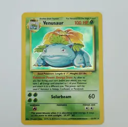 Wizards of the Coast Venusaur 15/102 Base Set Holo Rare 100HP English 1999 - Image 1