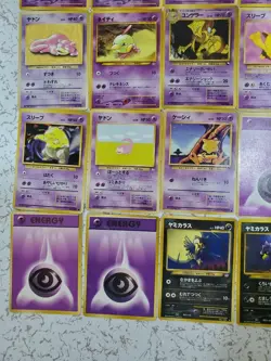 Pokemon Cards Old Back 26 Psychic Cards 3 Dark Cards Bulk Sale Collection - Image 4