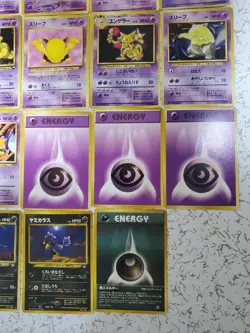 Pokemon Cards Old Back 26 Psychic Cards 3 Dark Cards Bulk Sale Collection - Image 5