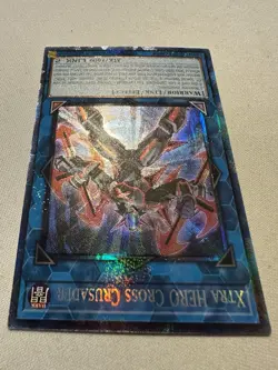 Yu-Gi-Oh Xtra HERO Cross Crusader RA04-EN076 PCR Prismatic Collector’s Rare NM - Image 3