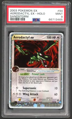 Pokemon Cards - PSA 9 Aerodactyl Ex 94/100 - Ex Sandstorm Holo - MINT - PSA9 - Image 1