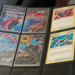 Pokemon TCG Mixed Lot Zacian V, Zamazenta V, Mewtwo V-Union, Trainer Cards - Image 1