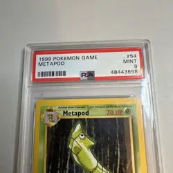 Metapod 54/102 Base Set PSA 9 Mint 1999 WOTC Pokemon Card - Image 2