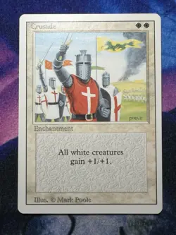 Vintage 1994 MTG Crusade Revised Edition Card RARE BANNED MINT-NM - Image 1