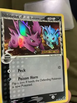 Nidoran 57/101 EX Dragon Frontiers Stamped Reverse Holo Pokemon Card NM Clean! - Image 4