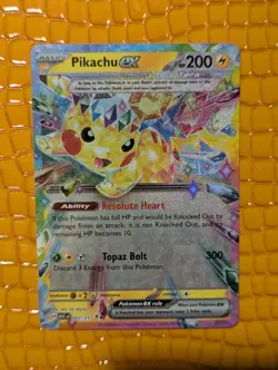Ascending Hero's Pikachu Ex 57/217 Pokemon Card - Image 1
