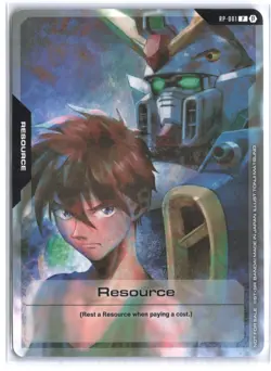 Resource Card RP-001 - Alt Art Normal Beta Promo GenCon 2025 SEALED Gundam TCG - Image 1