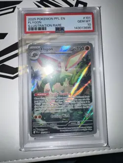 Pokemon Phantasmal Flames # 101 Flygon Illustration Rare PSA 10 Card GEM MINT! - Image 1