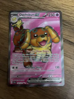 Pokemon Dachsbun EX Full Art Card Stellar Crown 160/142 - Image 1