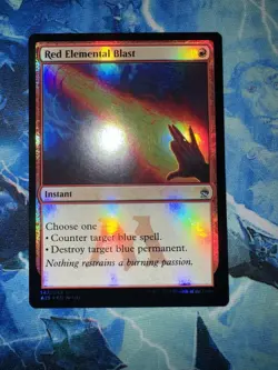 Red Elemental Blast Foil Masters 25 MTG Magic - Image 1