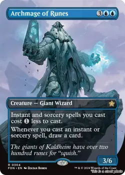 Archmage of Runes (Borderless) [FDN - 304] - MP TCG MTG - Image 1