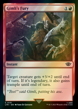 MTG Gimli's Fury Foil ** The Lord of the Rings: Tales of Middle-earth ** English - Image 1