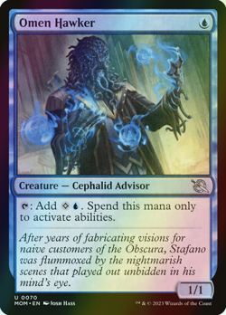 MTG Omen Hawker Foil ** March of the Machine ** English - Image 1