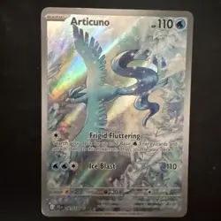 Pokemon Articuno Illustration Rare Full Art Holo Card SV09 161/159 - Image 1