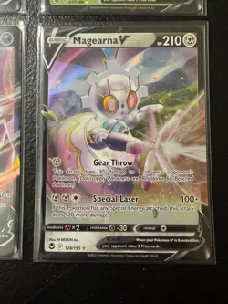 Pokemon TCG Hisuian Arcanine V Lilligant Sneasler Magearna V Holo Lot Of 4 2022 - Image 3