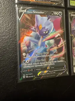 Pokemon TCG Hisuian Arcanine V Lilligant Sneasler Magearna V Holo Lot Of 4 2022 - Image 4