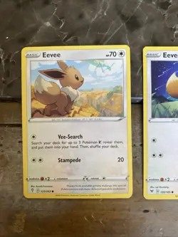 Pokemon Eevee Cards Set Of 3 From Sword And Shield Era - Image 4
