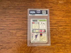 1997 Pokemon Carddass Pocket Monsters File 052 Meowth PSA 5 - Image 2