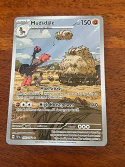 POKEMON MUDSDALE 175/162 TEMPORAL FORCES ILLUSTRATION RARE FULL ART - Image 1