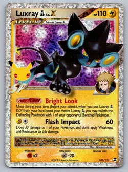 Luxray GL LV.X 109/111 Celebrations: Classic Collection Pokemon LP - Image 1