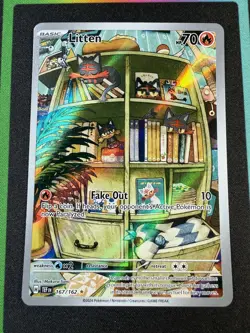Pokemon Litten 167/162 SV05: Temporal Forces Holo - Image 1