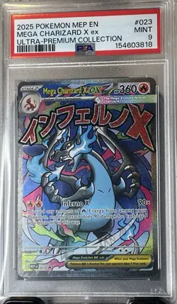 2025 Pokemon MEP 023 Mega Charizard X ex UPC PSA 10 Gem Mint - Image 1
