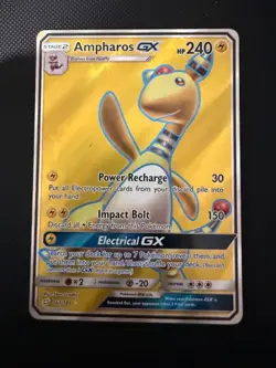 Pokemon Sun & Moon Full Art - Team Up 163/181 Ampharos GX - Image 1