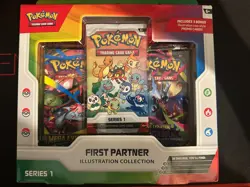 Pokemon TCG First Partner Illustration Collection Series 1 Box Charmander Rowlet - Image 1