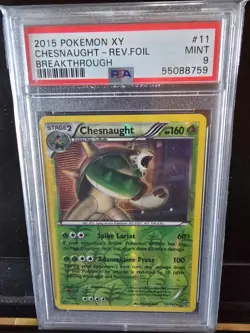 1 of 1 POP! 2015 Chesnaught Reverse Foil Pokemon XY BREAKTHROUGH#11 - Image 1