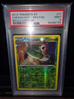 1 of 1 POP! 2015 Chesnaught Reverse Foil Pokemon XY BREAKTHROUGH#11 - Image 2