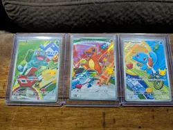 Pokemon TCG First Partner Illustration Collection Series 1 Kanto Gen 1 Starters - Image 1