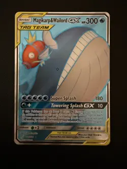 Pokemon Sun & Moon Full Art - Team Up 160/181 Magikarp & Wailord Tag GX - Image 1