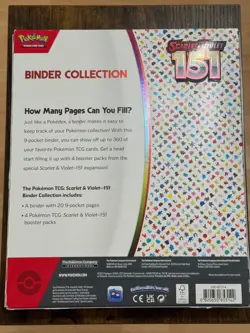 Pokemon TCG Scarlet Violet 151 Binder Collection New Sealed - Image 2