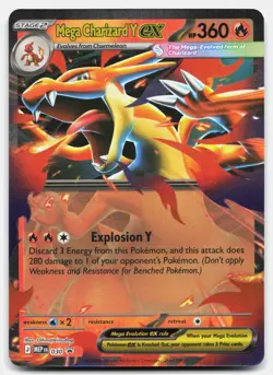 Mega Charizard Y ex - 030 Holofoil Promo ME: Mega Evolution Promo Pokemon NM - Image 1