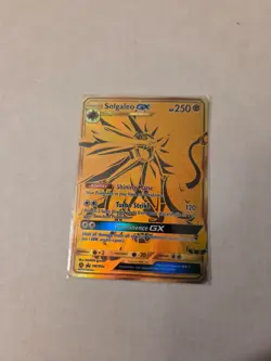 2019 Pokemon Black Star Promo Solgaleo GX Full Art #104a EX-NM - Image 1