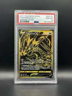 Pokemon TCG Eternatus V SV121/SV122 Shining Fates Shiny Vault Holo PSA 10 - Image 1