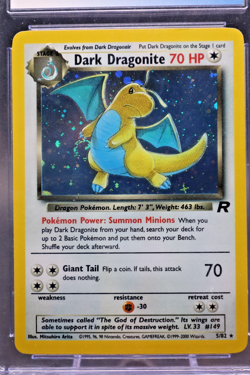 2000 Pokemon – Dark Dragonite – Holo Rare – Team Rocket #5 – CGC 9 MINT CGC BLUE - Image 2