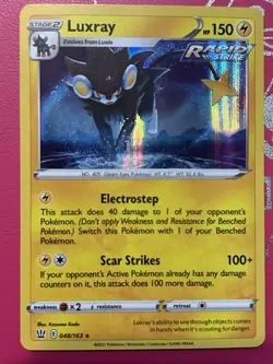 Pokemon TCG Luxray Holo Rare 48/163 Battle Styles Near Mint - Image 1