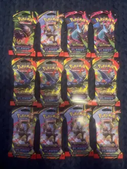10 Pokemon Phantasmal Flames Sleeved Booster Packs(NOT WEIGHED) - Image 1