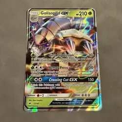 Pokemon TCG Golisopod GX 17/147 SM Burning Shadows Ultra Rare LP Condition - Image 1