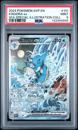 2024 Pokemon SVP Promo #131 Kingdra ex Special Illustration Holo PSA 9 - Image 1