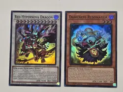 Darkness Resonator + Red Hypernova Dragon Blazing Dominion Yugioh Set BLZD-EN001 - Image 1