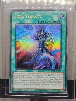 Yugioh Soul Servant Ultra Rare 1st Edition LED6-EN003 Holo W/Screwdown Case NM - Image 2