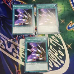 Yugioh! Thousand Knives x3 LDK2-ENY27 Playset NEW Unlimited NM/M - Image 1