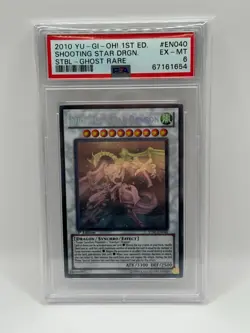 2010 YuGiOh! STBL-EN040 SHOOTING STAR DRAGON GHOST RARE PSA 6 EX-MT - Image 1