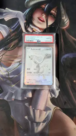 2025 POKEMON WHT EN-WHITE FLARE BLACK WHITE RARE #173 RESHIRAM EX PSA 10 - Image 2