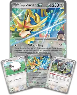 Hop's Zacian EX 193 Jumbo + Ex + Cosmos Holo Exclusive Box Promos BUNDLE Pokemon - Image 1