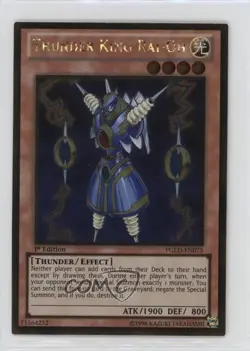 GR - Thunder King Rai-Oh 1st Ed. YuGiOh Premium Gold #PGLD-EN075 - Image 1
